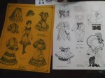old paper doll yellow c